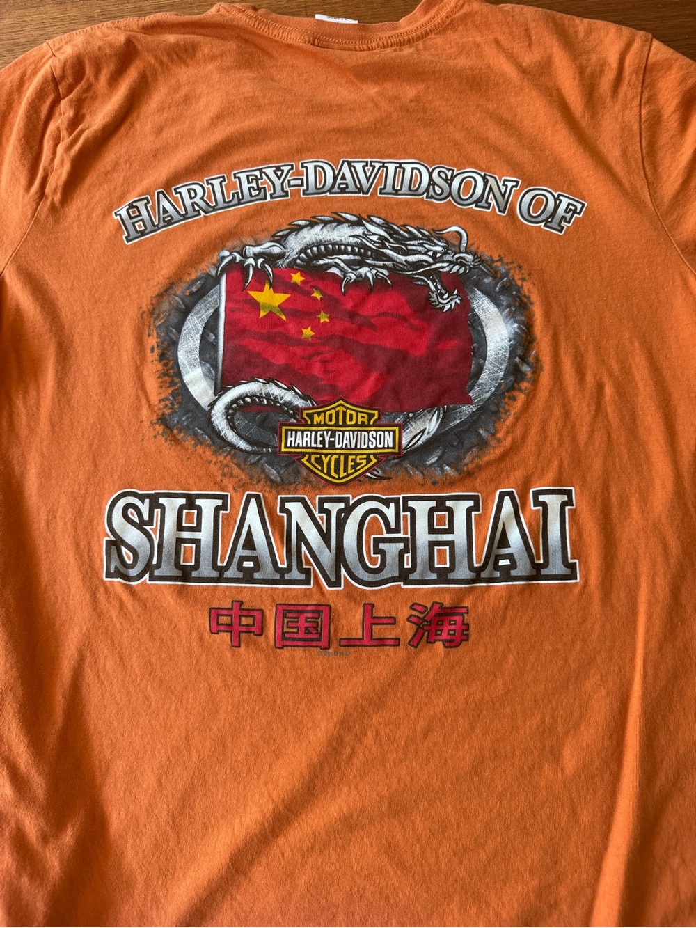 RareHarley-Davidson Shanghai men’s xl Graphic Tee - Orange